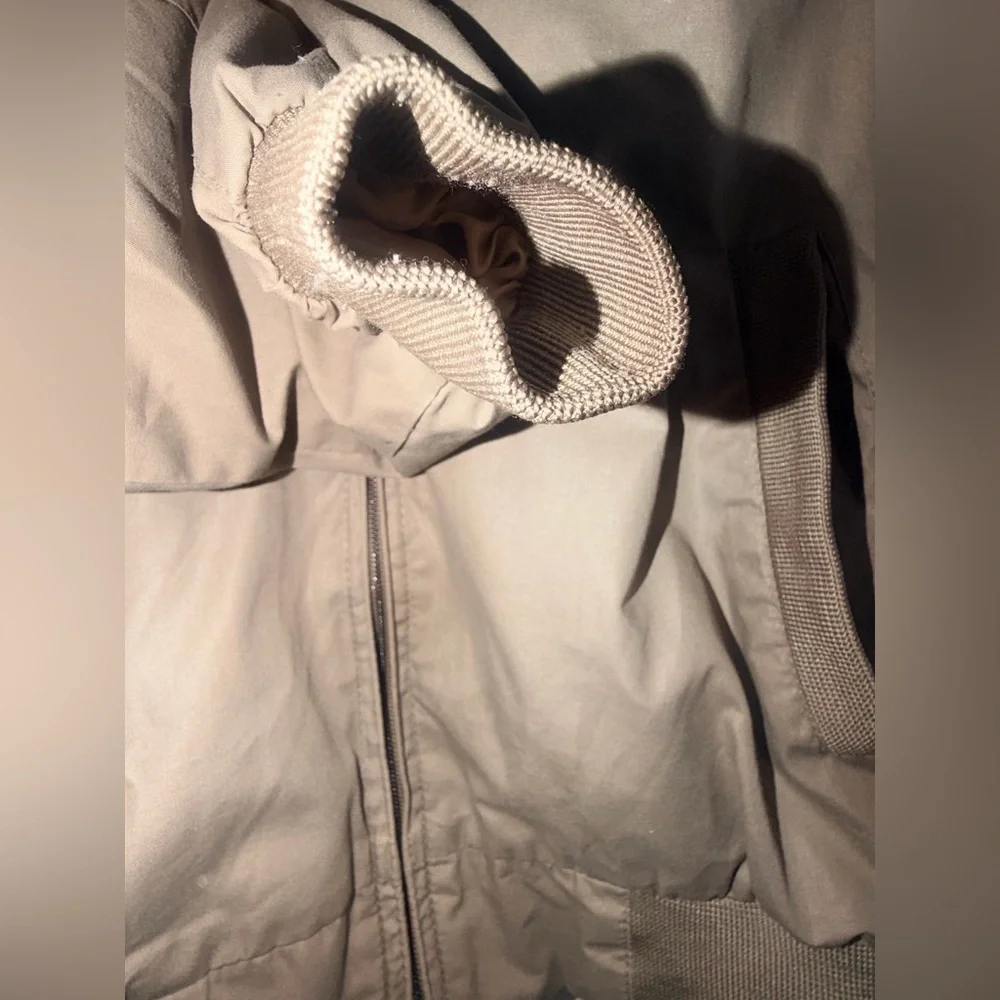 Members Only Tan Windbreaker Jacket